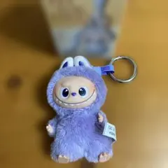 ポップマートラブブ　紫色 ぬいぐるみキーホルダー