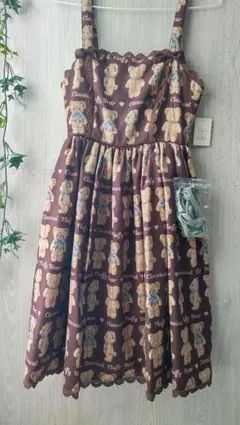 レアaxes femme kawaii フラッフィーベア ジャンスカ ワンピース