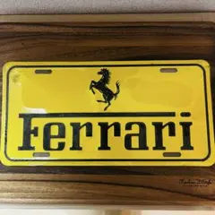 ☆レア☆希少品Ferrari ロゴ入りナンバープレート風
