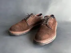 Alden プレーントゥ　US 61/2 スエード　BLUE BLUE別注