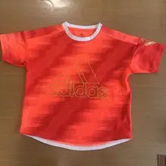美品　adidas オレンジ Tシャツ 130サイズ　スポーツ　男の