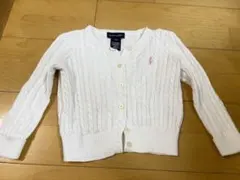 Ralph Lauren ホワイト カーディガン 18M