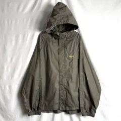 00s TOMMY JEANS コットン フーデッド ジャケット XL オリーブ