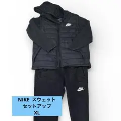 Nikeセットアップ スウェットの上下、ブラック XL