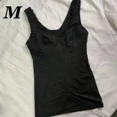 カップ付き レースキャミソール 新品　ブラック M