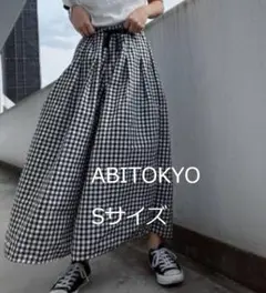 ABITOKYO アビトーキョー ギンガムチェック ワイドスカパン ワイドパンツのサムネイル