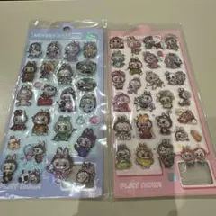 2シート　ラブブ　ウォーターシール　ボンボンドロップ　ステッカー