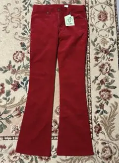 新品タグ付き Local Motion フレアパンツ コーデュロイ 赤 レッド