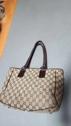 GG柄 GUCCI グッチ キャンバストートバッグ 113011 ブラウン - メルカリ