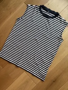 Theory ノースリーブカットソー ボーダー柄 サイズSのサムネイル