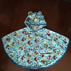 レインポンチョ 80～100㎝ 帽子・ポケット付 雨具 コンパクト レインコート