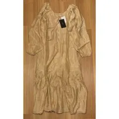 新品　カスタネ　Kastane リーフジャガードワンピース　ロングワンピ　0 S