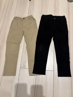 キッズパンツセット⭐︎110センチ⭐︎チノパン、黒パンツ