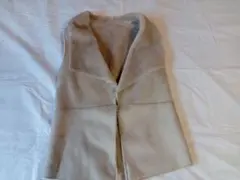 未使用　albaohes ベージュ ウールムートンベスト サイズ38
