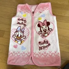 ミニー&デイジー　スリーパー ピンク フリース