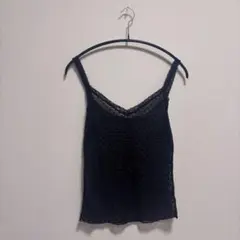 brandy melville レースタンクトップ　ハートガラス