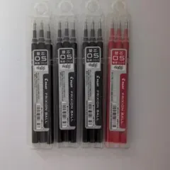 PILOT Frixion Ball替え芯 黒赤0.5mm3本×4本セット