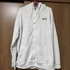 OAKLEY フルジップパーカー JPN XL ライトグレー