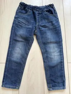 anyFAM デニムブルー リボン付きパンツ 100cm