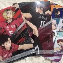 セブンイレブン限定 ハイキュー オリジナル A4 クリアファイル