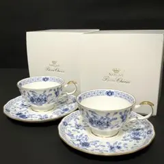 【新品】ナルミ ミラノ カップ&ソーサー 2客 金彩 箱付
