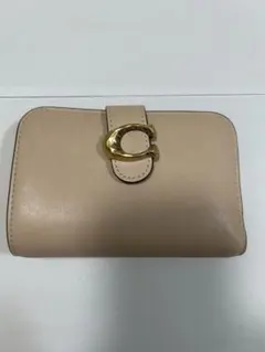 COACH コーチ 二つ折り財布 ピンクのサムネイル