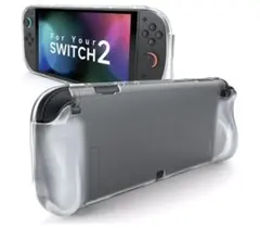 Nintendo Switch 2 専用クリアケース透明一体型薄型軽量 指紋防止