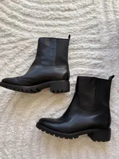 コールハーン　ウォータープルーフ サイドゴアブーツ　黒