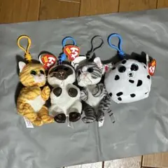 ぬいぐるみ 可愛い　キーホルダー 4体セットのサムネイル