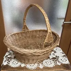籠 つる籠 ハンドメイド 蔓手組み 自然素材 - メルカリ