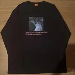 平本蓮プロデュース「骨折レントゲンTシャツ」 4MNJ 長袖　ブラックのサムネイル
