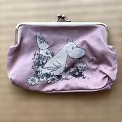 リンネル12月号特別付録 MOOMIN ジャガード織り ガマ口ポーチ