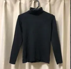 ユニクロ タートルネック 黒 ブラック レディース