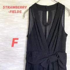 STRAWBERRY-FIELDS ノースリーブワンピース【F】ひざ丈 ドレス