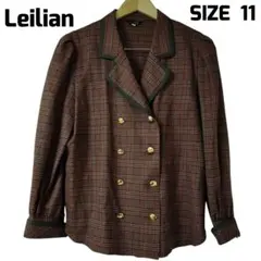 Leilian ダブルブレスト ジャケット テーラード 金ボタン レリアン 11