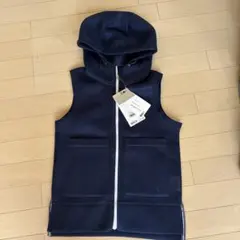 Le coq sportifネイビー フード付きメッシュベスト