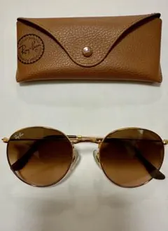 Ray-Ban RB3447 ブラウンメタルサングラス