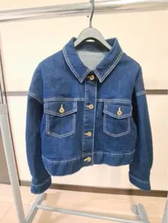 【美品】ナチュラルビューティーベーシック デニムジャケット 濃紺 S