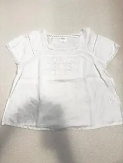 HUMAN WOMAN リネン100% レースブラウス サイズMのサムネイル