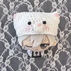 ちびぐるみ　猫耳ニット帽　くま