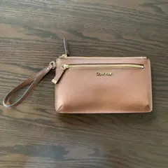 未使用品　Calvin Klein ブラウン ポーチ
