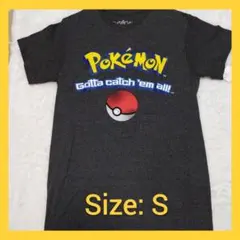 Poket Monsters ポケモントレーナーTシャツ Sサイズ グレー