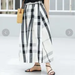 アーバンリサーチ　ビックチェックギャザースカート