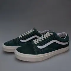 VANSバンズ2021年限定OLD SKOOLオールドスクール緑白スエード27㎝