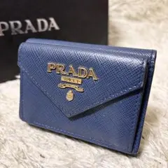 ✨️美品✨️PRADA プラダ 三つ折財布 人気モデル ミニウォレット