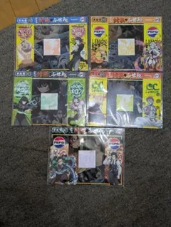 鬼滅の刃 飾れる対決ふせん サントリー 全5種 コンプリートセット