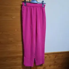 オンワード　ピンク スラックス パンツ　S