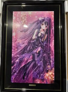 版画 てぃんくる 雪月華舞-凛- アールビバン ミクスドメディア - メルカリ