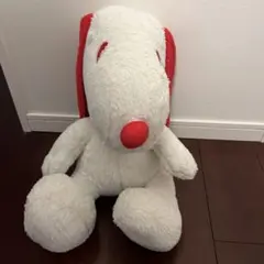 スヌーピー ぬいぐるみ 赤 レッド PEANUTS キャラクター 美品