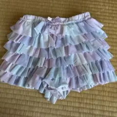 anyfam フリル付きグラデーションハーフパンツ